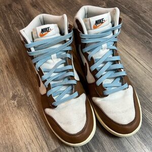 Nike Dunk High Retro PRM “Certified Fresh” BrownWhite Blue Men’s Sz 10 Fall 2022